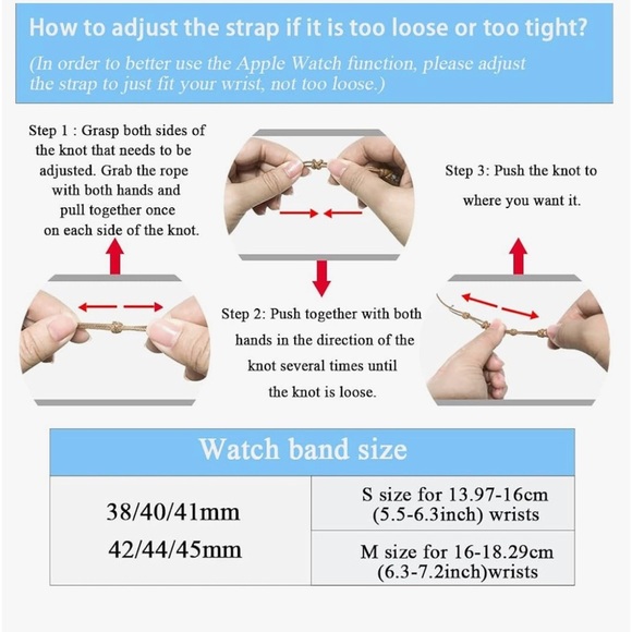 Apple Watch strap. Boho wrap style - Picture 5 of 5